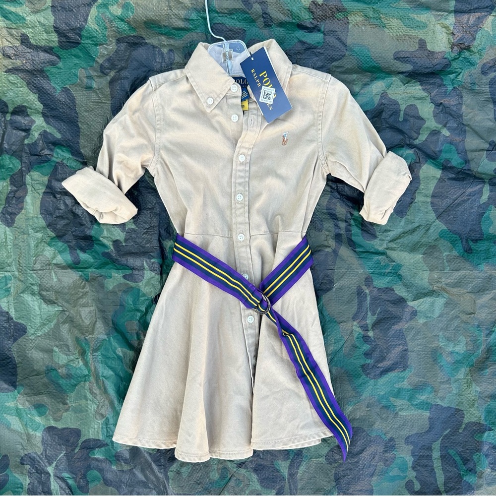 Ralph Lauren Tan Button-Up Shirt